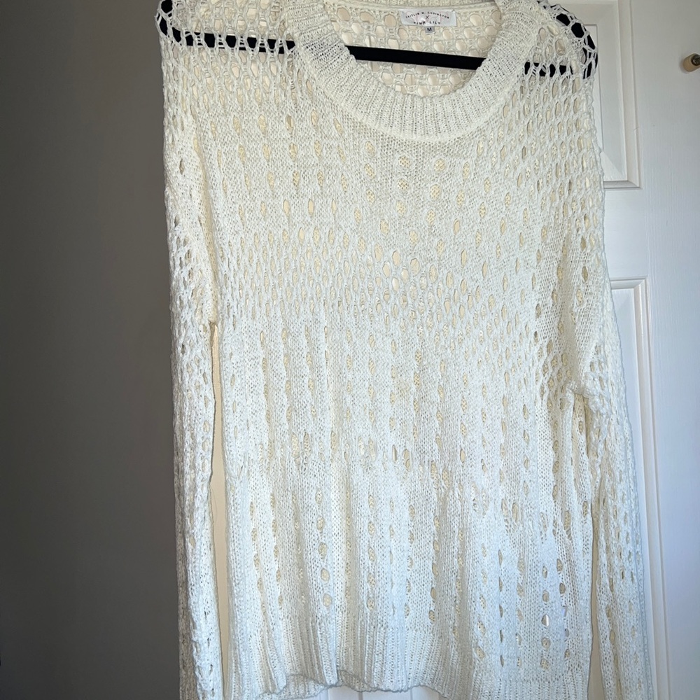 Pink Lily x Caitlin Covington Crochet Pool coverup